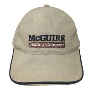 McGuire Bearing Company Strapback Baseball Cap Brown OS Adjustable Headshots